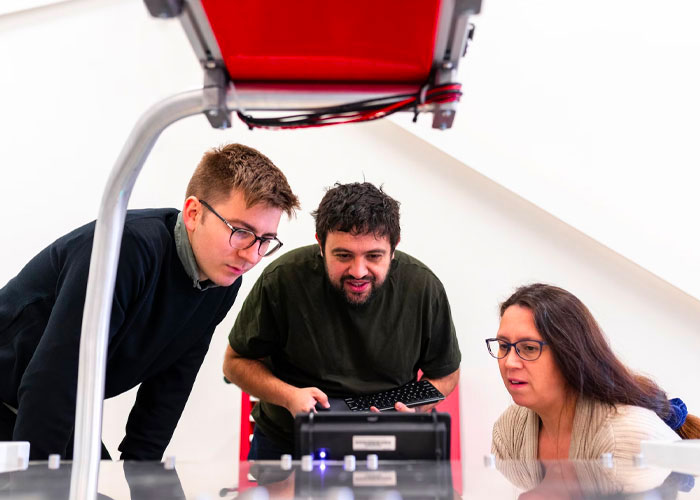 Research update event highlighting innovation and sustainability at Abu Dhabi University.